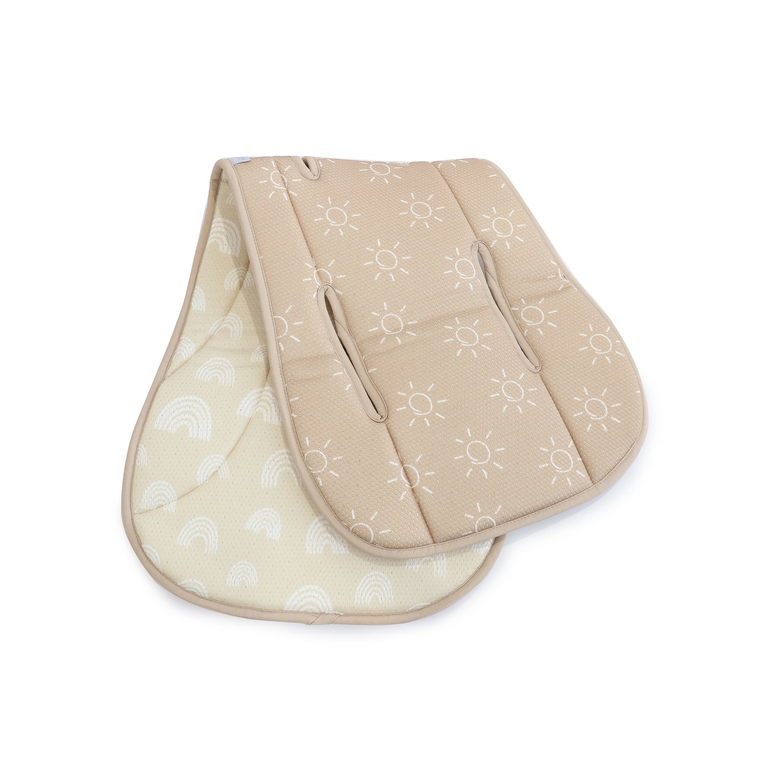 Nordic AIR+ Reversible Pram Liner - Sand/Nutmeg - Bubba Blue Australia