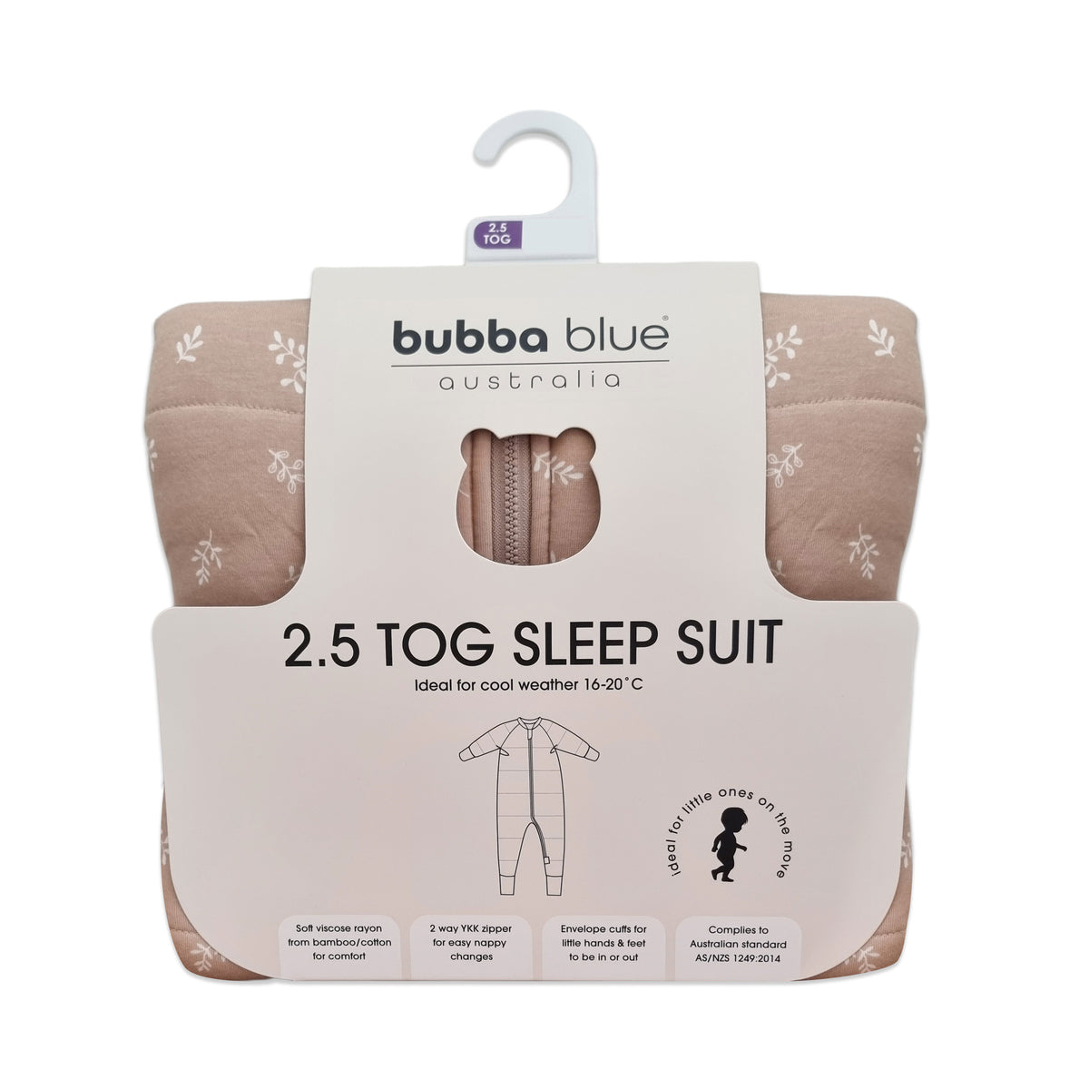 Chestnut 2.5 TOG Sleep Suit - Bubba Blue Australia