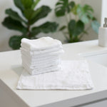 Bamboo White 10pk Wash Cloths - Bubba Blue Australia