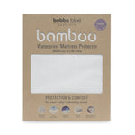 Bamboo White Cradle Waterproof Mattress Protector - Bubba Blue Australia