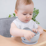 Nordic 2pk Dribble Bibs Grey/Sand - Bubba Blue Australia