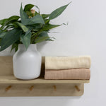 Nordic 2pk Cellular Blanket Vanilla/Latte - Bubba Blue Australia