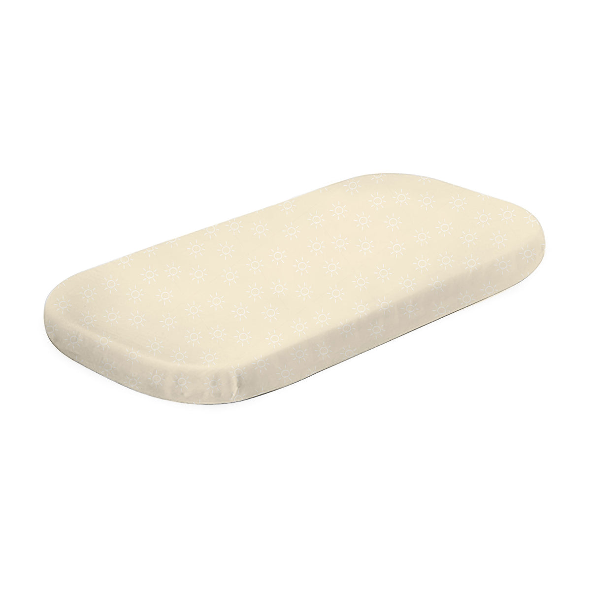 Nordic 2pk Jersey Co Sleeper/Bedside Sleeper Fitted Sheets Vanilla/Latte - Bubba Blue Australia