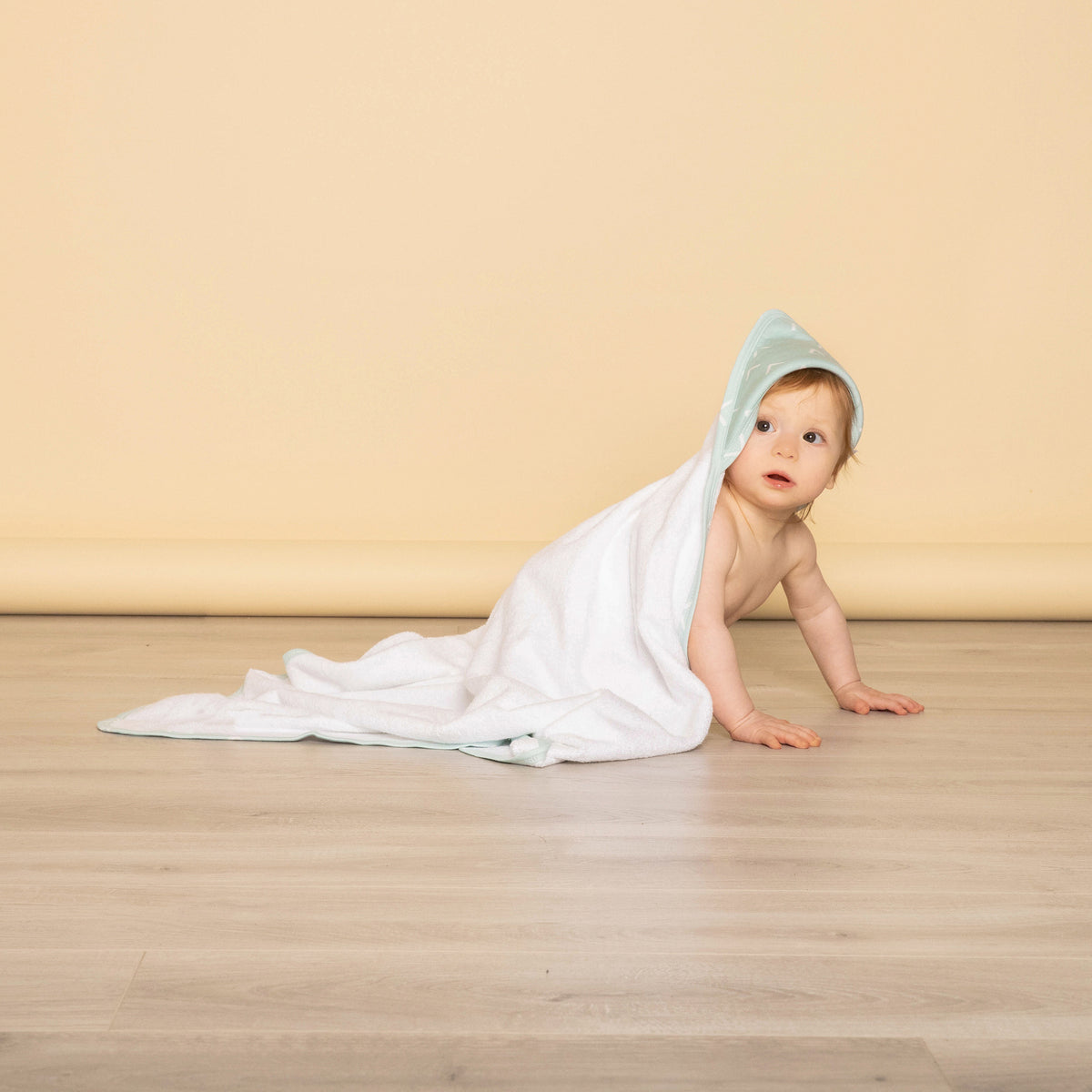 Nordic 2pk Hooded Towel Dusty Sky/Mint - Bubba Blue Australia
