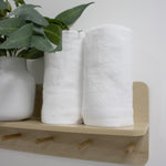 Terrazzo Baby Bath Towel 2pk White - Bubba Blue Australia