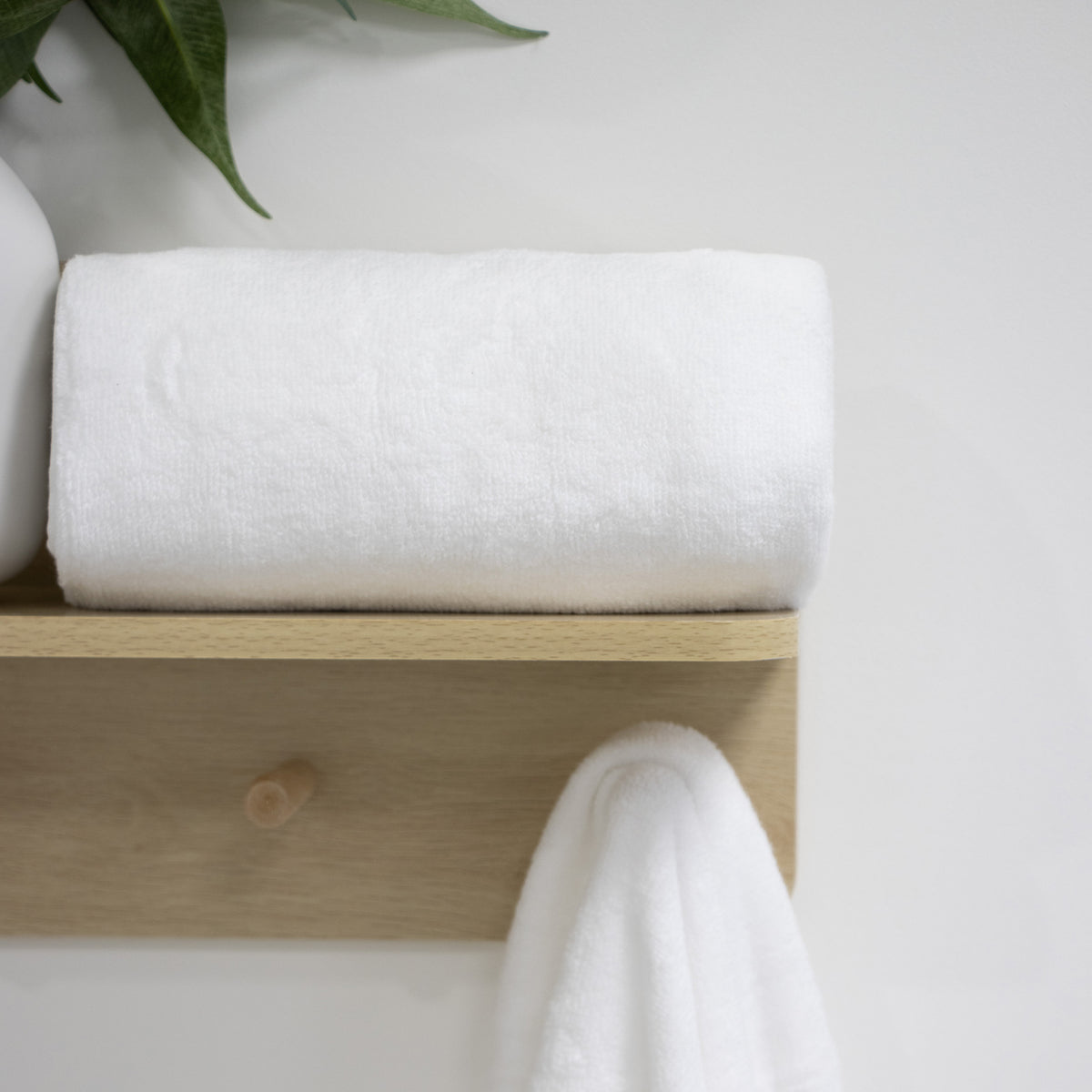 Terrazzo Baby Bath Towel 2pk White - Bubba Blue Australia