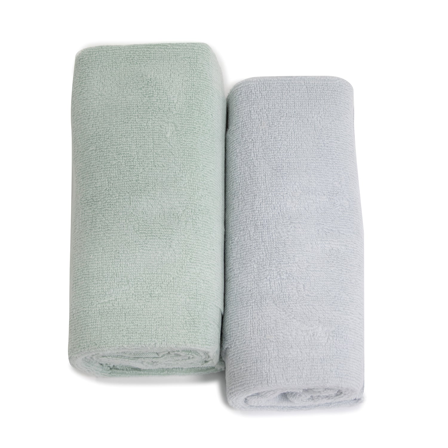 Nordic 2pk Bath Towel Dusty Sky/Dusty Mint - Bubba Blue Australia