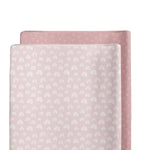 Nordic 2pk Waterproof Change Pad Covers Dusty Berry/Rose - Bubba Blue Australia