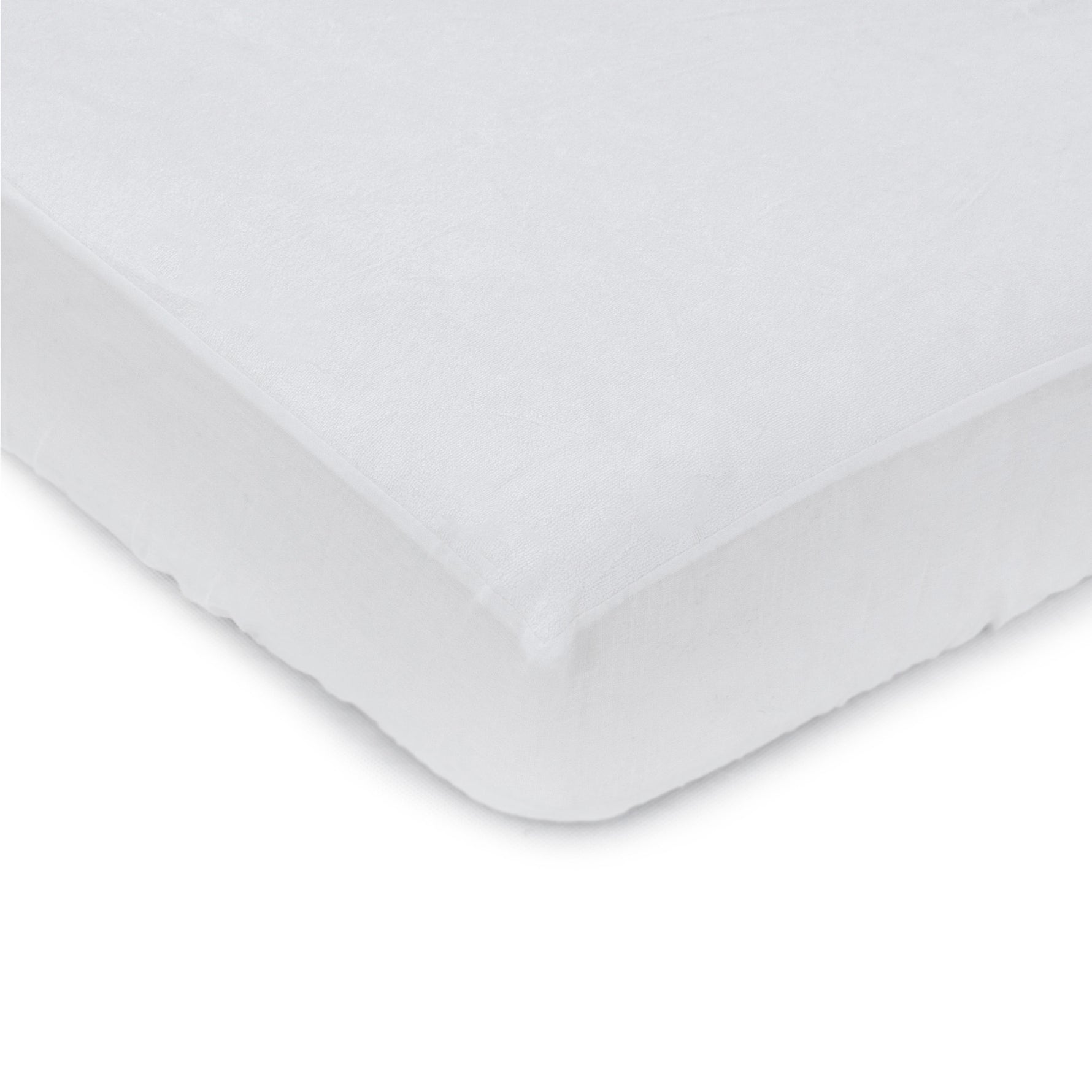 Bamboo White Large Cot Waterproof Mattress Protector - Bubba Blue Australia