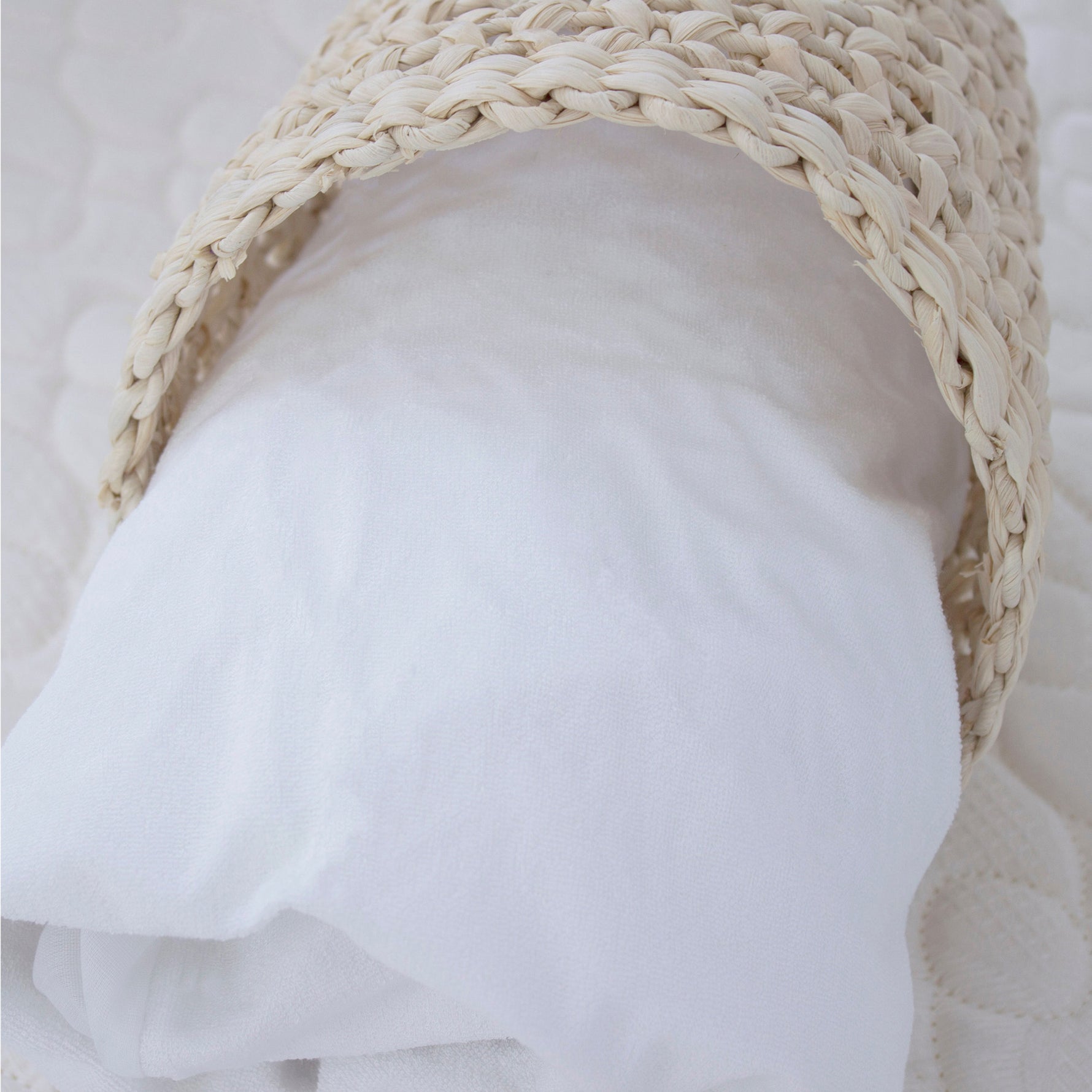 Bamboo White Large Cot Waterproof Mattress Protector - Bubba Blue Australia