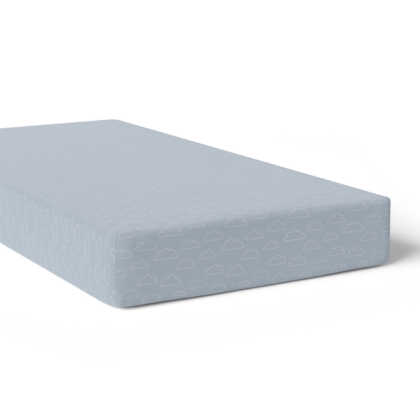 Nordic 2pk Jersey Cot Fitted Sheets Dusty Sky/Mint - Bubba Blue Australia