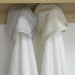 Nordic 2pk Hooded Towels Grey/Sand - Bubba Blue Australia