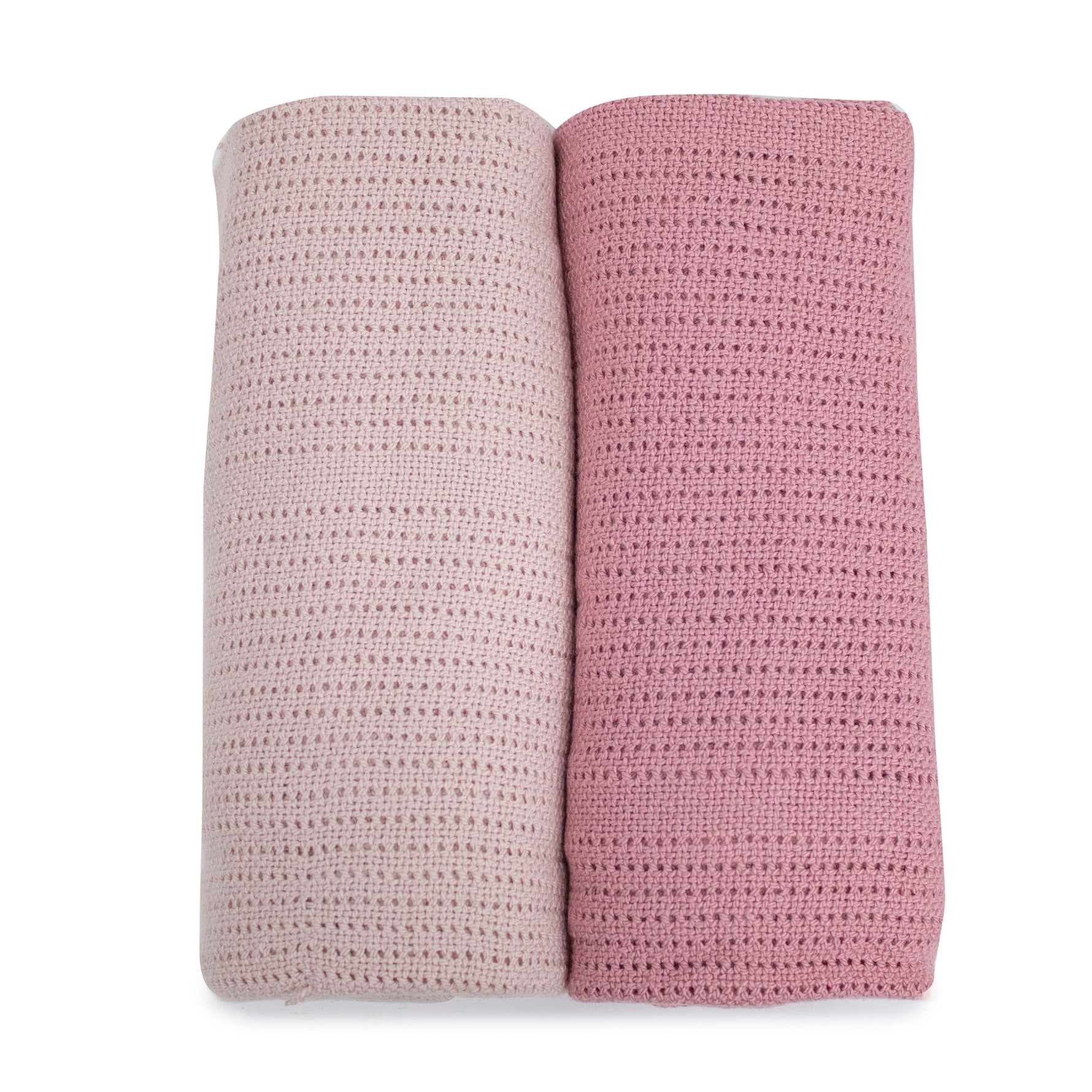 Nordic 2pk Cellular Blanket Dusty Berry/Rose - Bubba Blue Australia