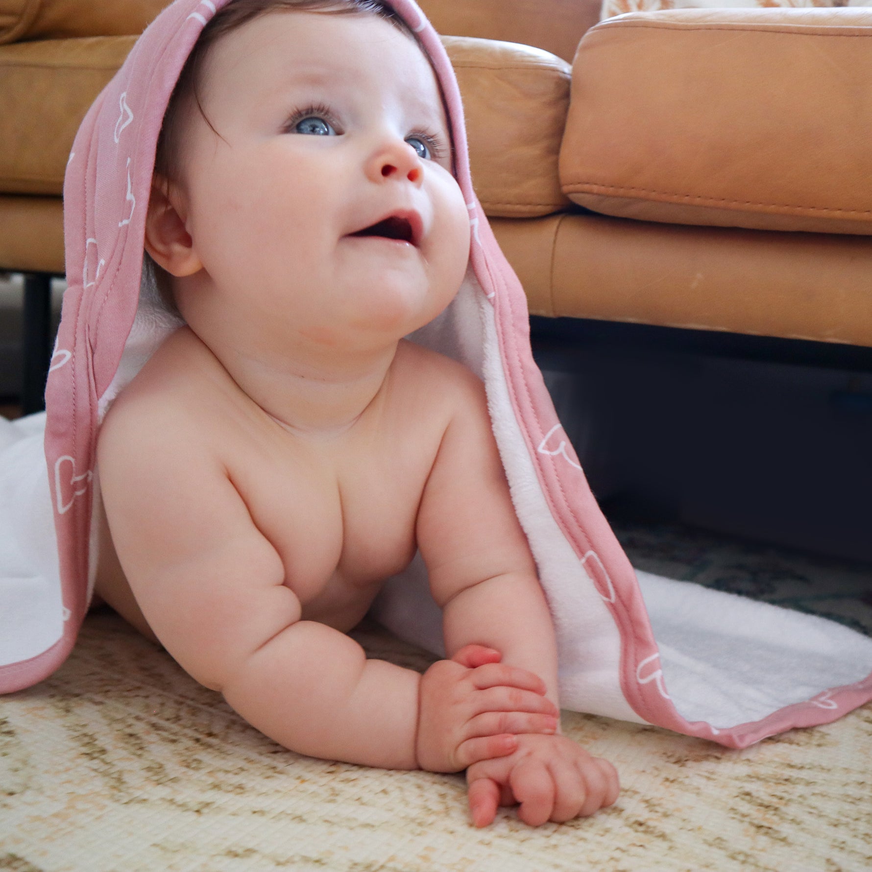 Nordic 2pk Hooded Towel Dusty Berry/Rose - Bubba Blue Australia