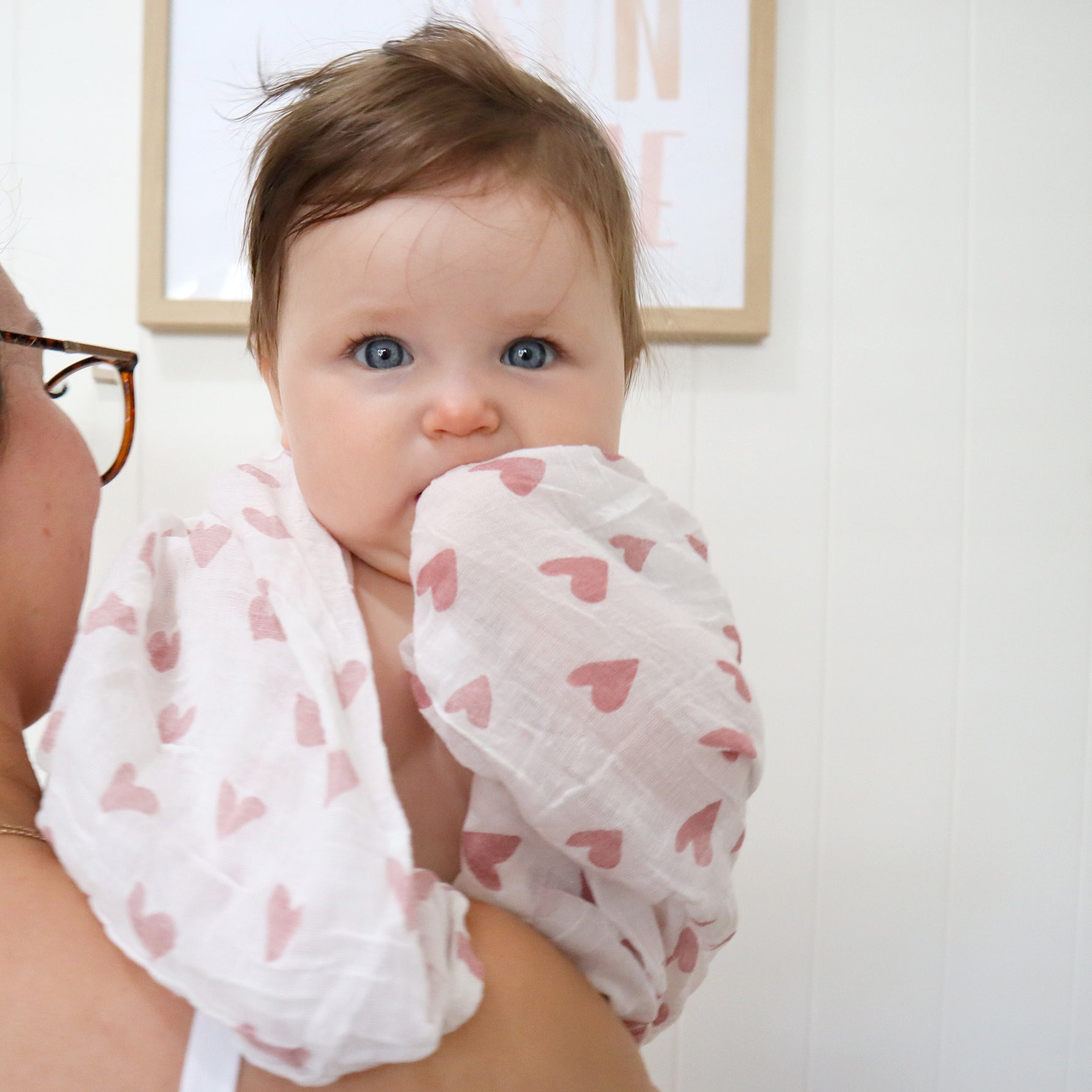 Nordic 3pk Muslin Wraps Dusty Berry/Rose - Bubba Blue Australia